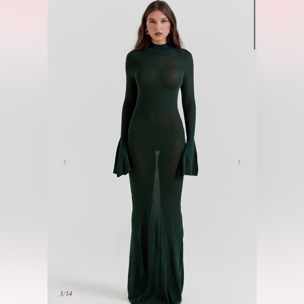 House of CB Sancha Open Back Knit Maxi Dress